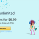 Four months Amazon Music Unlimited, $1 for Prime members. New Amazon Music Unlimited members only.